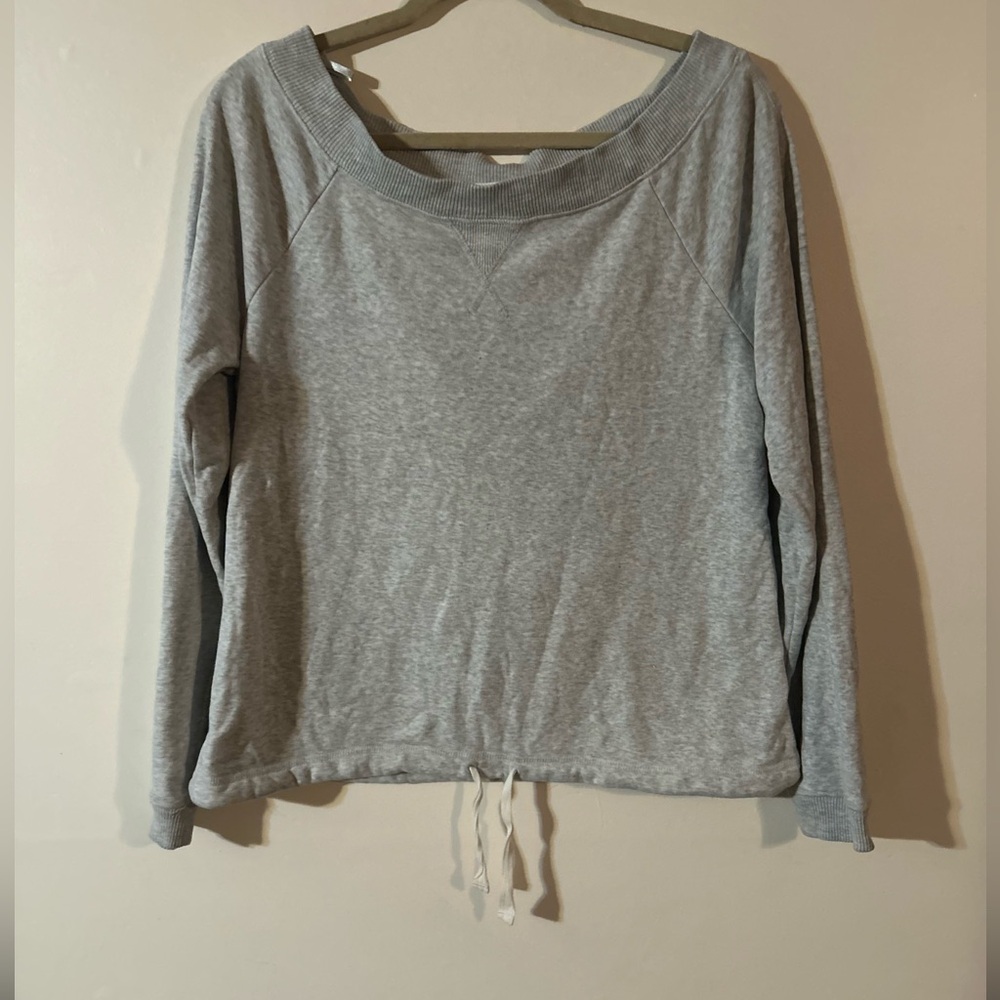Old Navy Wide Neck Drawstring Bottom Sweatshirt